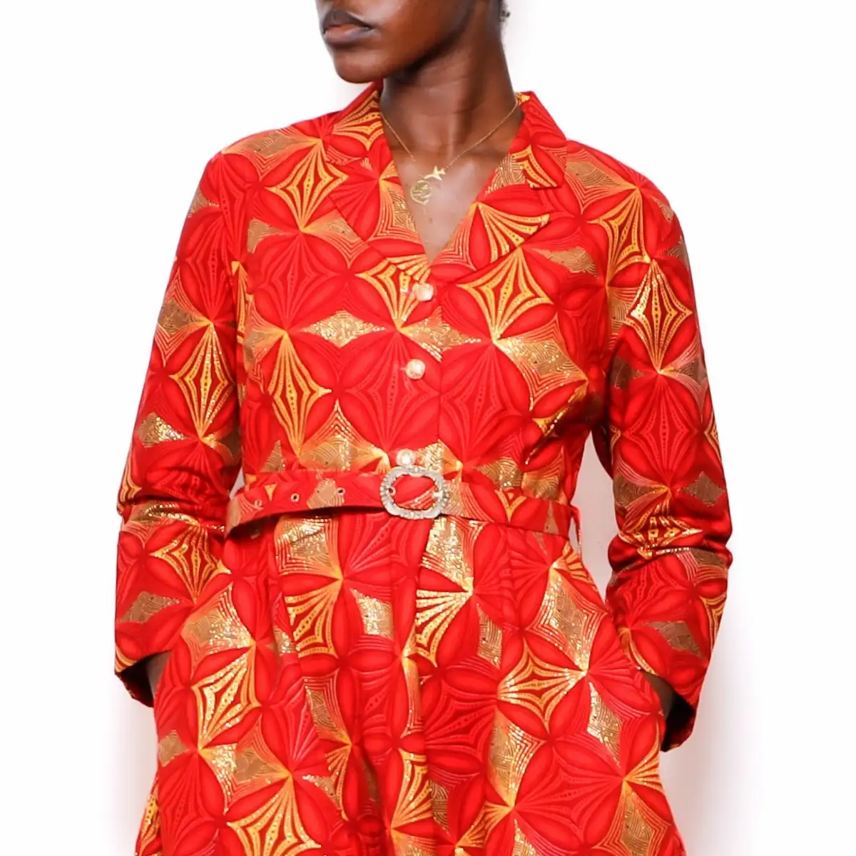 Robe volante wax brillant