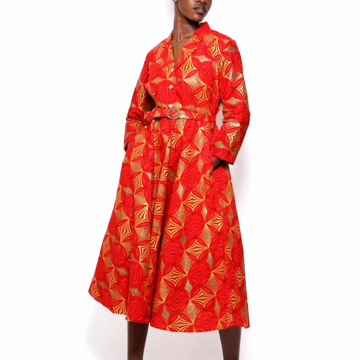 Robe volante wax brillant