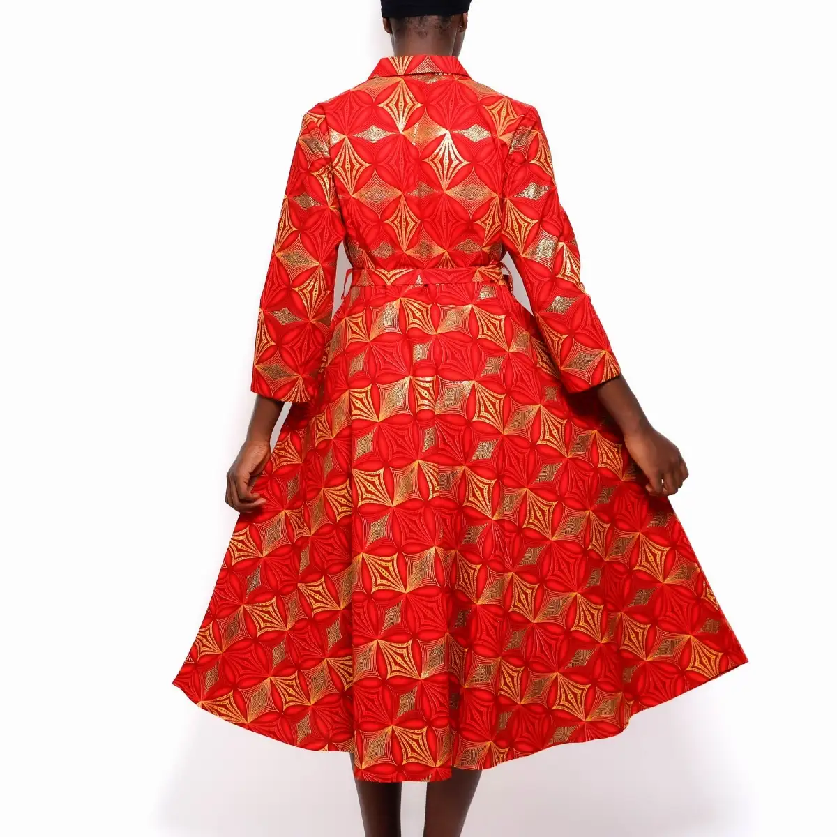 Robe volante wax brillant