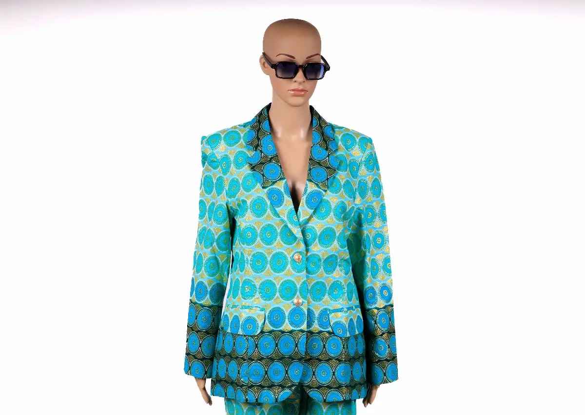 Ensemble tailleur nuances bleu