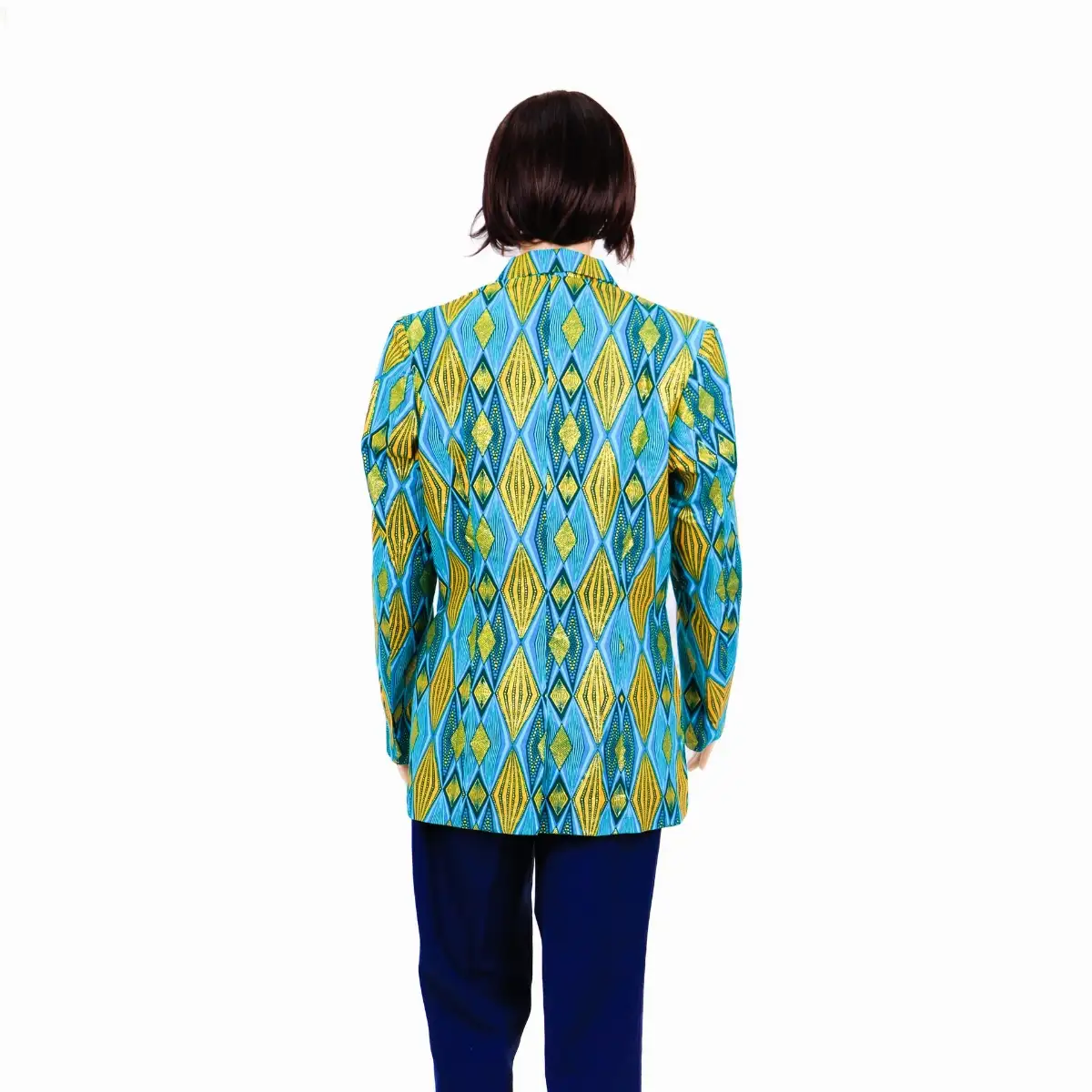 Blazer imprimé Wax brillant