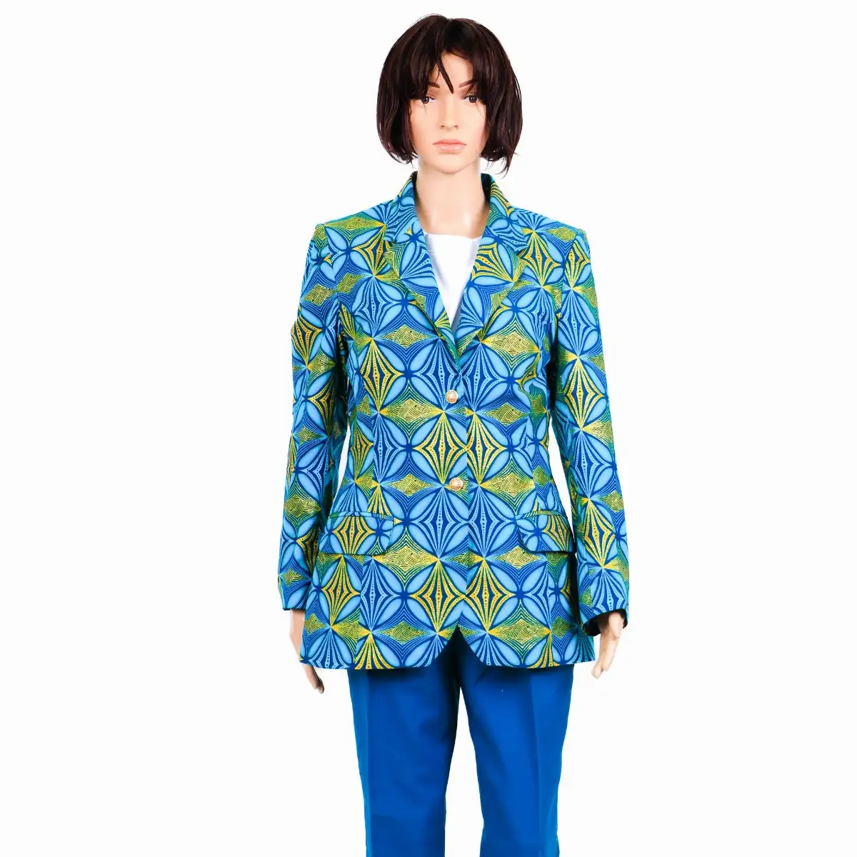 Veste verts et bleus