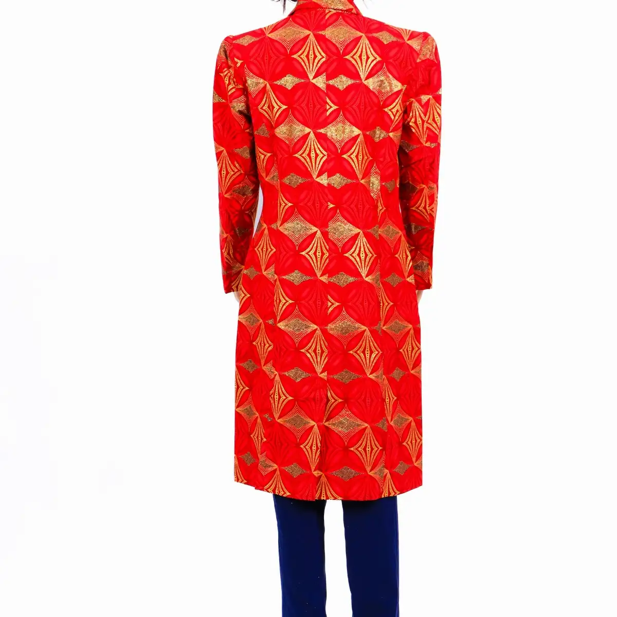 Veste rouge longue