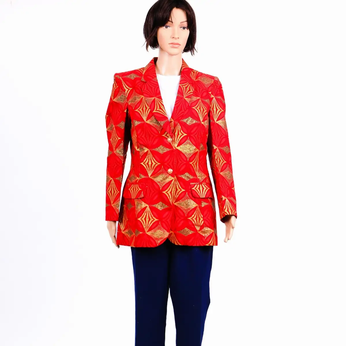 Veste rouge doré
