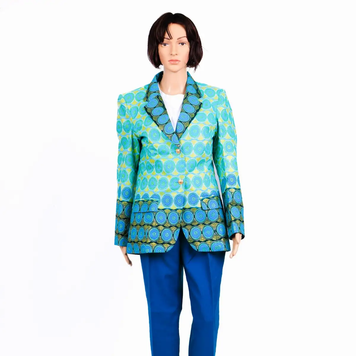 Veste nuances de vert-bleu