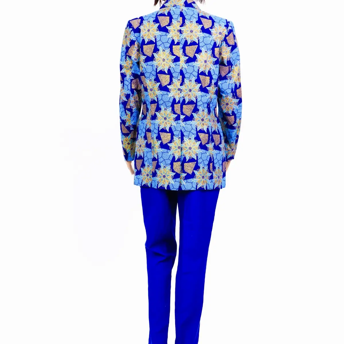 Veste motif nuance de bleu